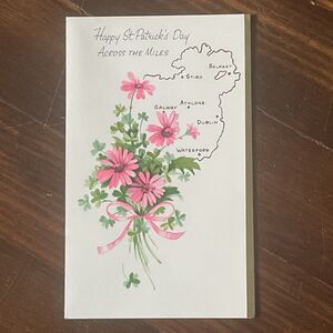 Vtg St Patrick’s Day Card Ireland Buzza Cardoza Unused Envelope